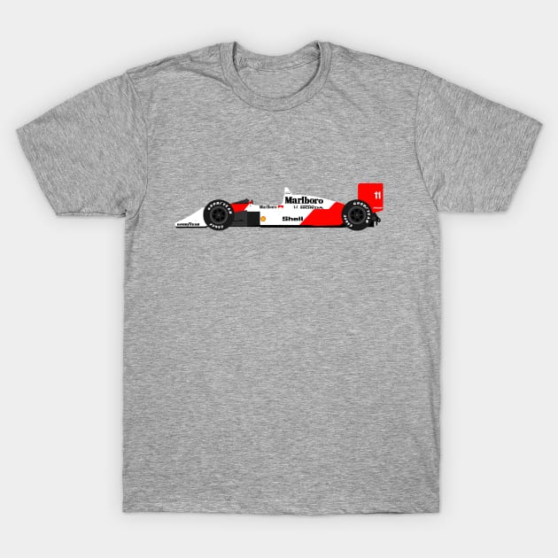 McLaren MP4/4 F1 Alain Prost T-Shirt by s.elaaboudi@gmail.com